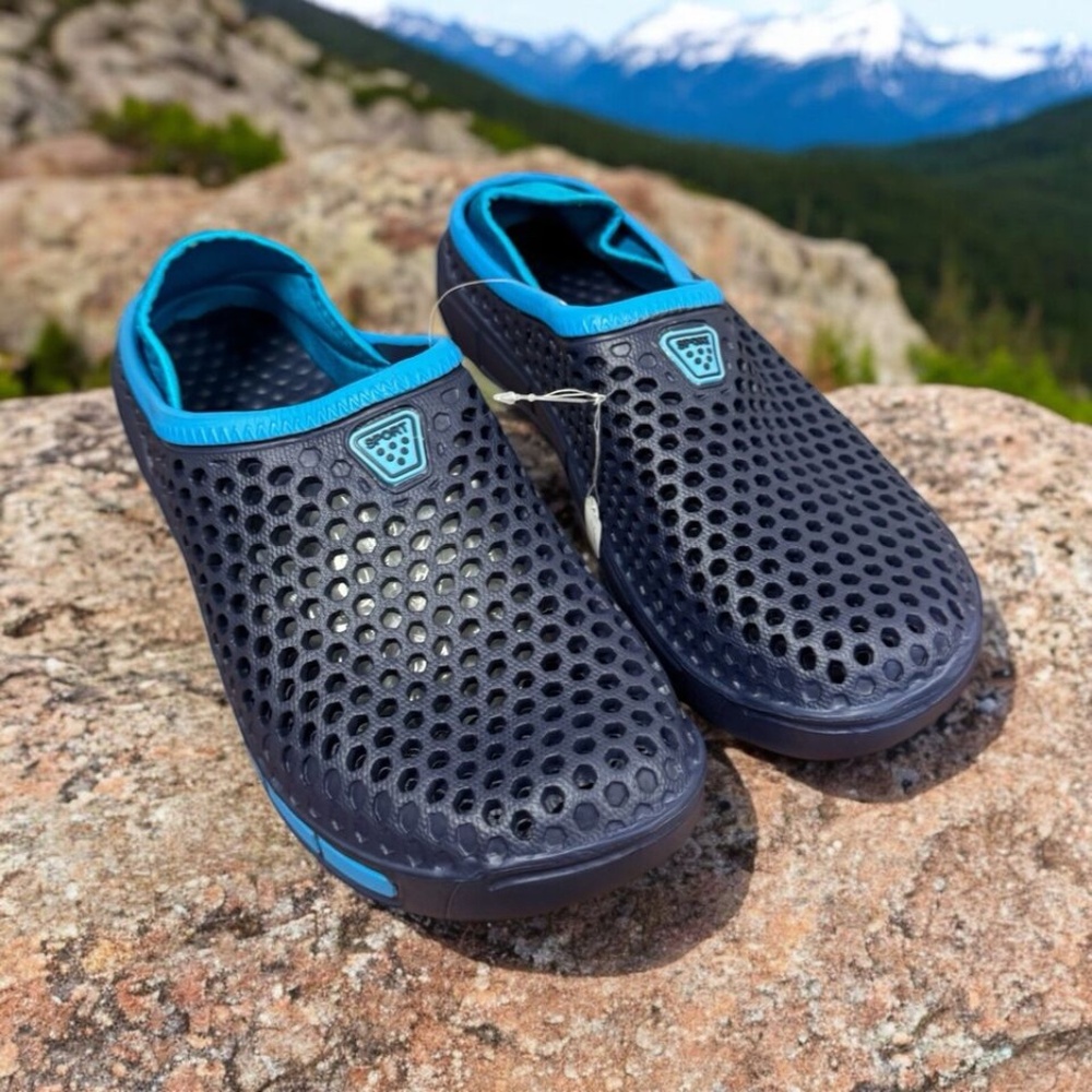 Sport, Men’s, Relax Shoes, Blue,Sz 46, Rubber, neoprene, non-slip sole.!